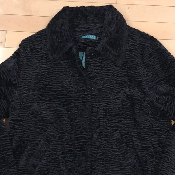 Preowned Faux lamb Ralph Lauren jacket - Large - Picture 2 of 9